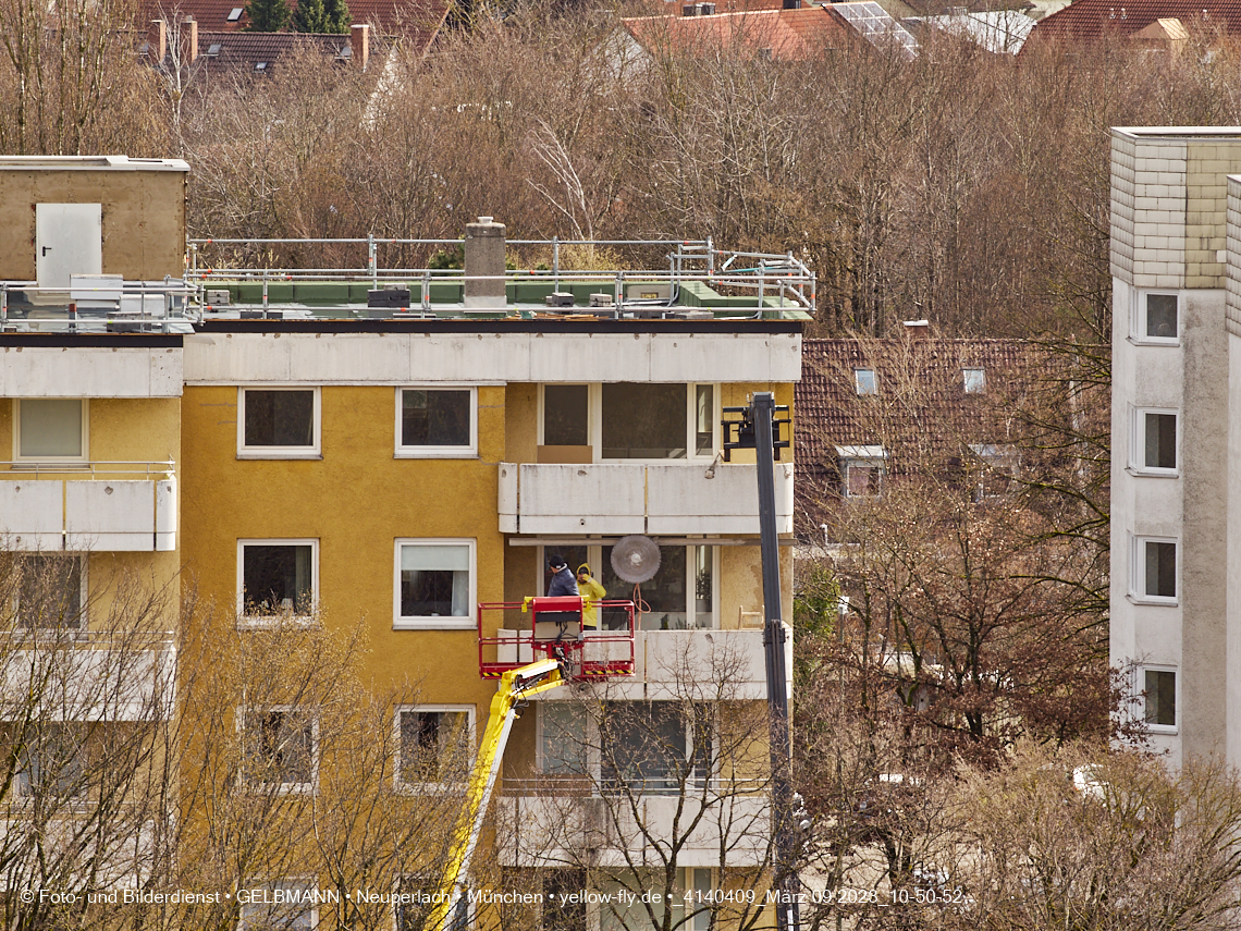 09.03.2023 - Fassadensanierung und Balkonentfernung am Karl-Marx-Ring 57c
